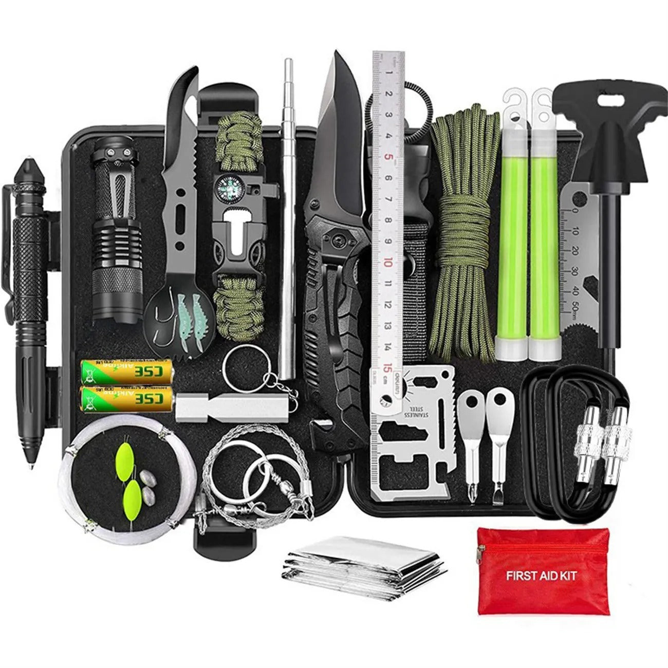 Ultimate Outdoor Survival Kit – Essential Wilderness Emergency Tool Set
