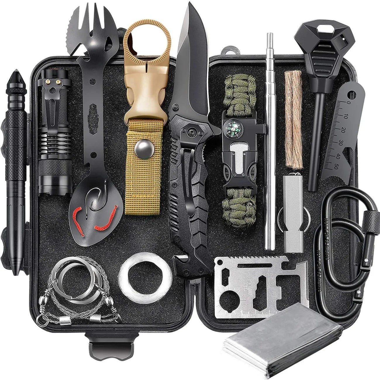 Ultimate Outdoor Survival Kit – Essential Wilderness Emergency Tool Set