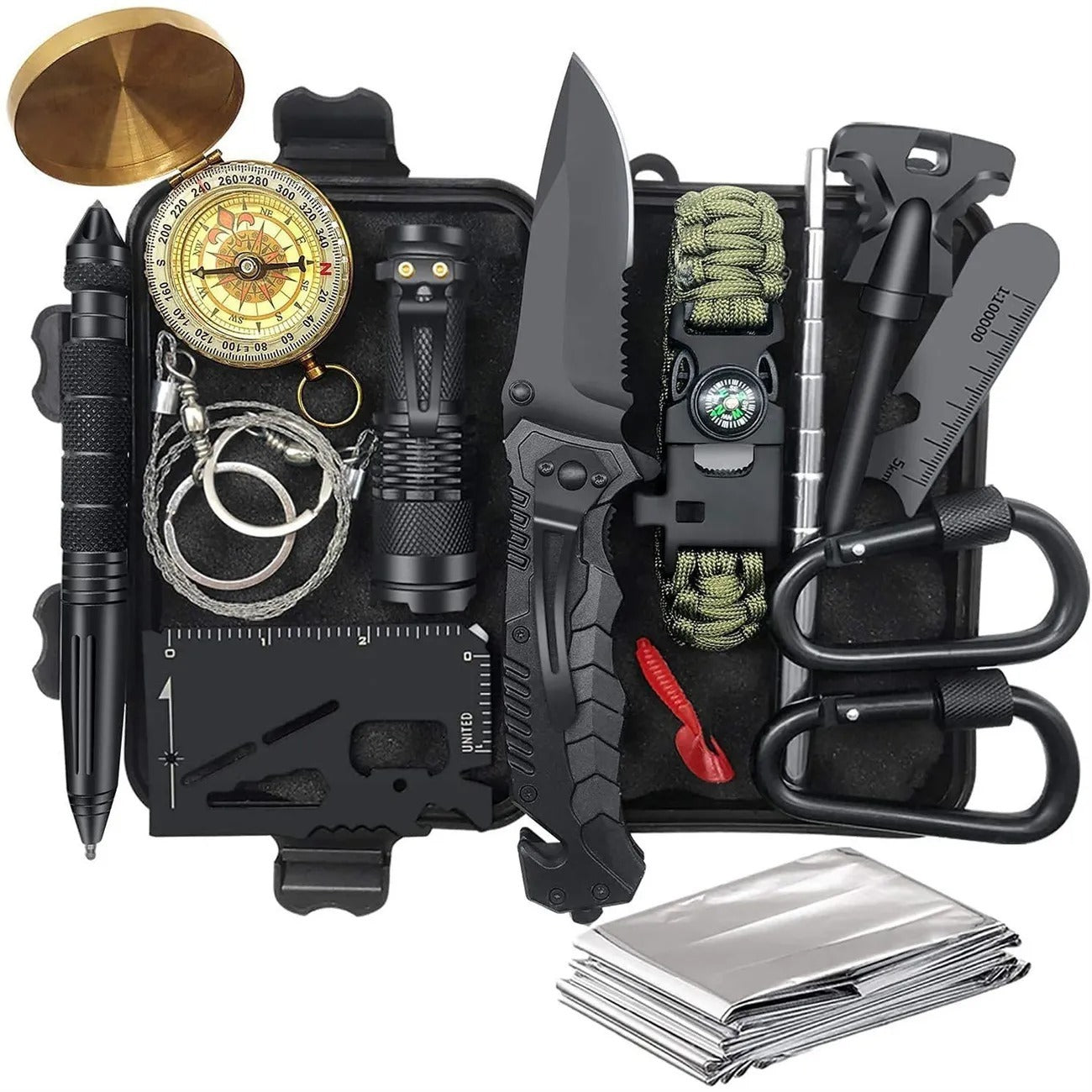 Ultimate Outdoor Survival Kit – Essential Wilderness Emergency Tool Set