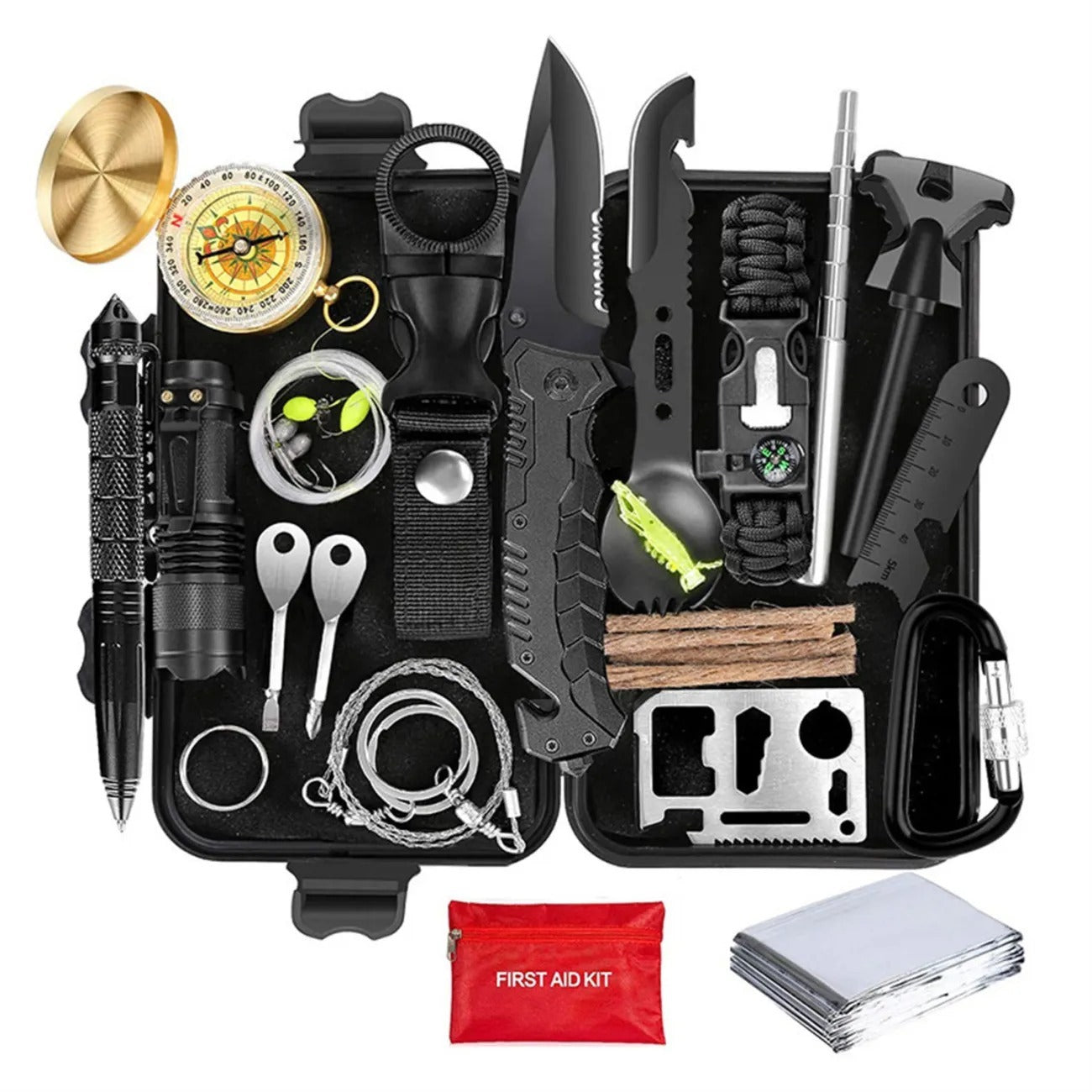 Ultimate Outdoor Survival Kit – Essential Wilderness Emergency Tool Set