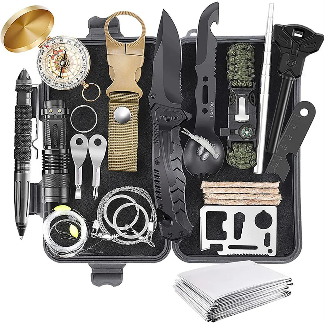 Ultimate Outdoor Survival Kit – Essential Wilderness Emergency Tool Set