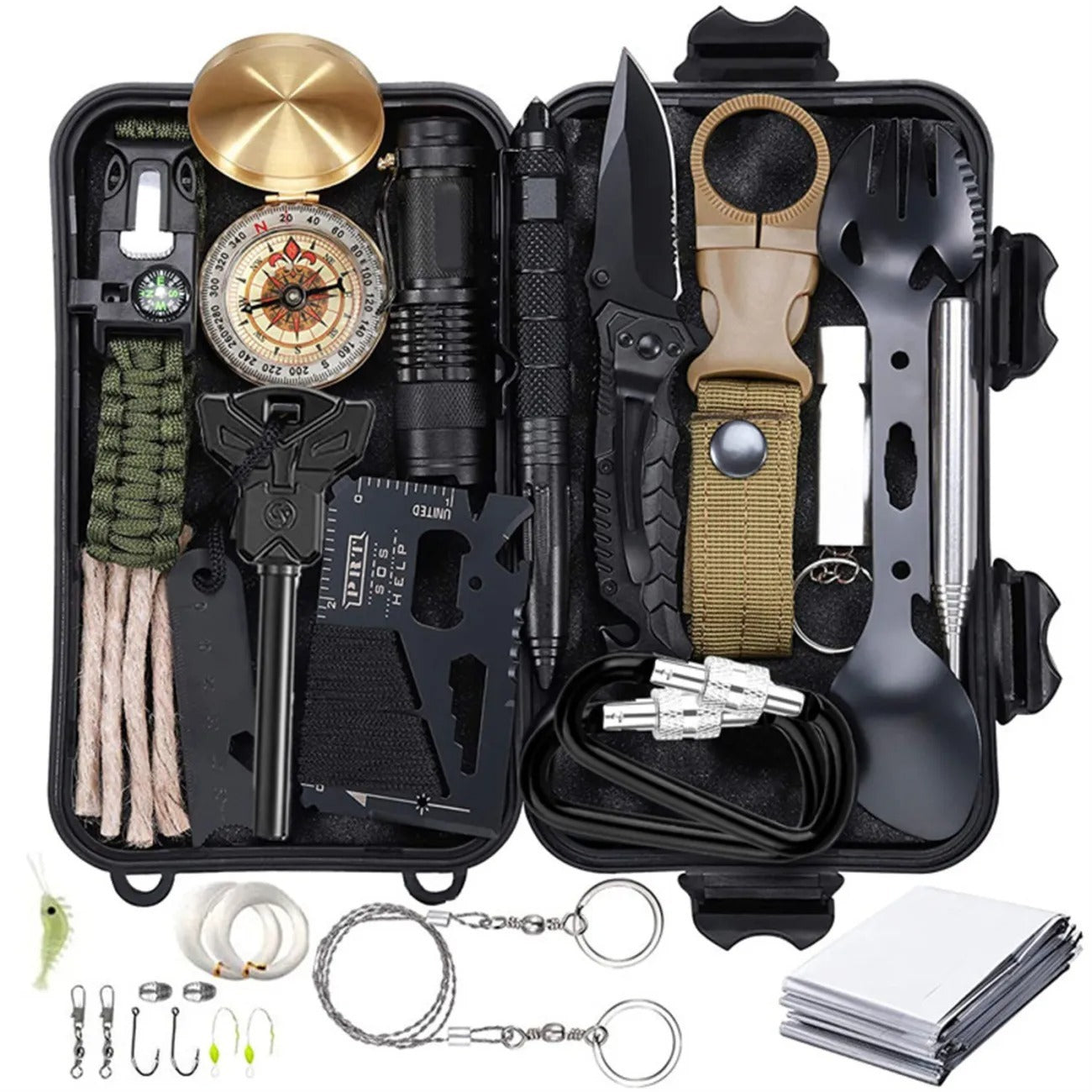 Ultimate Outdoor Survival Kit – Essential Wilderness Emergency Tool Set