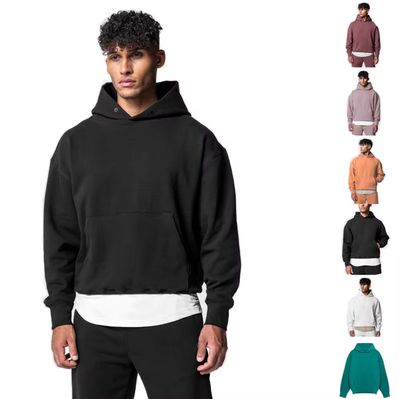 Men's Thick Cotton Hoodies Training Sets Casual Sports Kits Pullover Hooded Top With Pants Sweatshirts Gym Running Tracksuits Sky Shop Boutique LLC